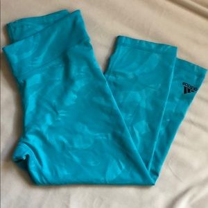 Turquoise Adidas Leggings